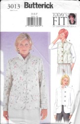 3013 BUTTERICK BETZINA EZ LINED JACKET,  VEST PATTERN ABC, DEF, or GHIJ CHOICE